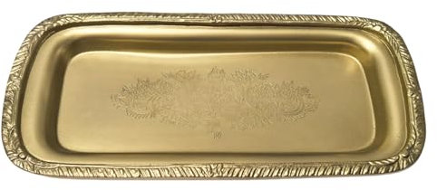 Wavedolphin Plateau,en Laiton au Design Vintage,Plateau Decoratif