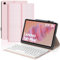 Funda con Teclado para Lenovo Tab Plus 11.5 2024, Español Ñ Teclado Bluetooth Inalámbrico Desmontable con Funda Protectora Delgada para Tablet Lenovo Tab Plus 11.5 Pulgadas 2024(TB351FU), Rosa
