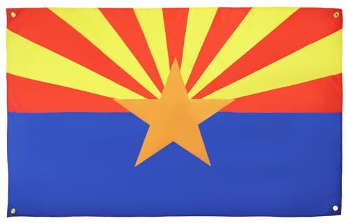 AZ FLAG Flagge Arizona, 150 x 90 cm, mit 4 Ösen, Flagge des US-Staates Arizona, für Balkon oder Wand