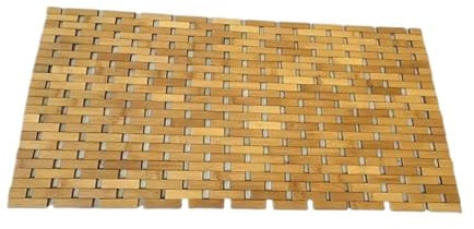 XIUsheUA Badematte aus Bambusholz, Badezimmer-Küchenteppich, Badematte for Badewanne, Spa, Saunaboden, Duschtür-Trittmatte Holz für Dusche, Badewanne(Color 1)