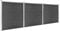 Emmtore Zaunelement Set WPC Sichtschutzzaun Windschutzzaun Lamellenzaun Windschutz Sichtschutz Zaun Element Terrasse Garten 526x186 cm Schwarz