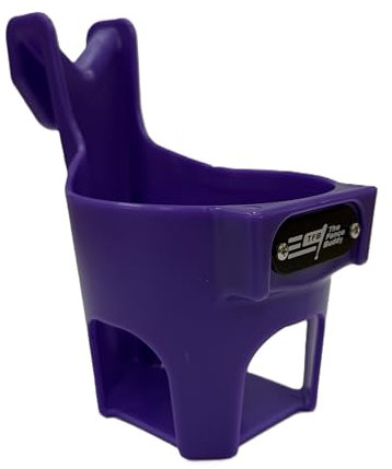 Purple Water Bottle Holder for Fence | Cup Holder and Caddy | Holds Stanley, Yeti, Gatorade Products | Baseball and Softball Dugout Organizer, Stackable for Easy Storage | Made in USA (Purple)