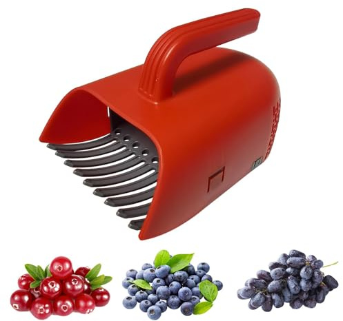 Recolector De Bayas - Mango Ergonómico con Peine para Fruta - Cosechador De Arándanos para Recolección Jardinería Exterior