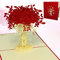 LINPopUp® Karte 3D Grußkarte Geburtstagskarte Gutschein Besserung Danke Muttertag Rosen#45#