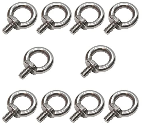 PRIOstahl® RINGSCHRAUBE Edelstahl V4A Ringbolzen Ringschrauben | M8-10 Stück