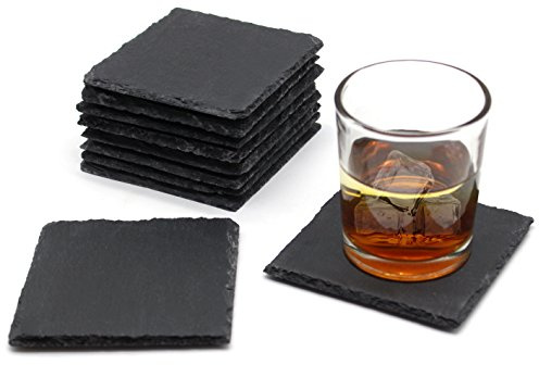 VanGogh Slate Square Coaster 10x10cm | Tableware Mat, 160pcs