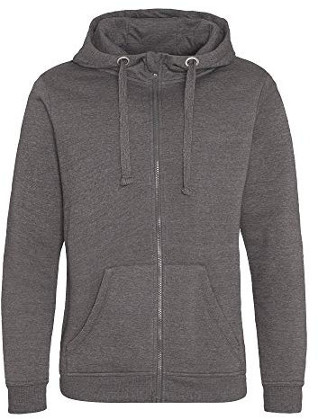 AWDis Just Hoods JH150 Heavyweight Zoodie - Charcoal - XS