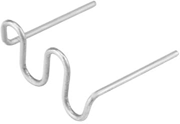 Keenso - 100 graffette 0,8 mm, per riparazione di paraurti auto, pre-tagliate, in plastica, per riparazione di carrozzeria, 3 tipi disponibili (stile onda), 100 pezzi Cura della bellezza