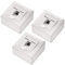 deleyCON 3x CAT6 Universel Prise Réseau - 1x Port RJ45 - Blindé - Surface ou Affleurant - 1 Gigabit Ethernet Réseau - EIA/TIA 568B - Blanc