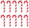 NUOBESTY 50 Stücke Weihnachten Zuckerstangen Baumschmuck Christbaumschmuck Weihnachtsbaum Deko Weihnachtsschmuck Weihnachtsdeko Anhänger