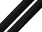 maDDma 1m Falzgummi 20mm Faltgummi elastisches Einfassband Schrägband Saumband Farbwahl, Farbe:schwarz