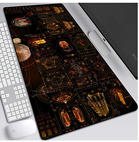 ITBT Iron Man Tappetino Mouse Gaming, Grande Anime Mouse Pad XL 700x300mm Confortevole, Lavabile, 3mm Antiscivolo Tappetino Scrivania Supporto per Ufficio Computer, Adatto per Computer e PC,H