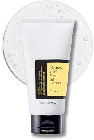 COSRX Advanced Snail Mucin Gel Cleanser, 5.07 Fl Oz / 150 mL, Rich Tägliches Reinigungsgel für trockene und empfindliche Haut, Mit Schneckenschleim, keine Tierversuche, No Parabens, Korean Skincare