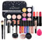 Professionelles Make-up Sets, MKNZOME 20St Schminke Starter Kit mit Schminktasche Tragbare Reise Makeup Paletten Kosmetik Lidschatten Lipgloss Geburtstags Weihnachten Geschenkset