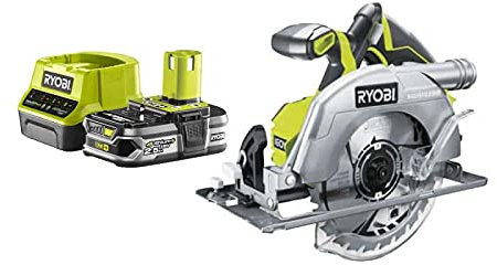 Pack RYOBI Scie circulaire brushless 18V One+ 60mm - 1 Batterie 2.5Ah - 1 Chargeur rapide RC18120-125