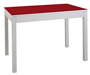 ASTIMESA Mesa de Cocina Extensible con Carro Rojo 70x110cm