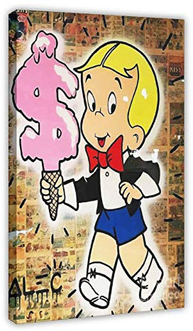 Gaming-Poster Alec Monopoly Richie Rich Leinwand Poster Schlafzimmer Dekor Sport Landschaft Büro Zimmer Dekor Geschenk 40 × 60 cm Rahmen style1