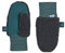 Finkid Nupujussi Teddy Blau - Warme weiche Kinder Teddyfleece Fäustlinge, Größe XS - Farbe Graphit - Deep Teal