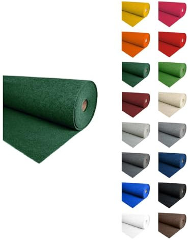 Jardin202 - Alfombra para Eventos Moqueta Ferial | 2m Ancho 2 Metros (Ancho) x 10 Metros (Largo) (13 - Verde Oscuro)