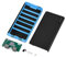 Cargador Portátil Power Bank, Kit De Bricolaje, Placa De Circuito Incorporada De 20000 MAh con Pantalla Digital LCD Y Luz Intermitente, 4 Salidas USB, Carga De Alta Velocidad para Teléfonos(Azul)