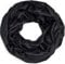 styleBREAKER Damen Loop Schal leicht und seidig mit Glitzer in Unifarben, Schlauchschal, Tuch 01016214, Farbe:Schwarz