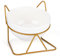 JOELELI Cat Bowls, Ceramic Pet Bowls with 15°Tilted Raised Stand for Food and Water, Anti Vomiting Cat Dish Feeder, Perfect for Puppy Cats and Small Dogs(Single Bowl)