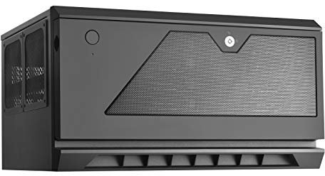Silverstone CS381 Micro-ATX/Mini-DTX/Mini-ITX 8-Bay Hot-Swap 2,5/3,5 SAS-12G NAS Custodia con due ventole a doppio cuscinetto a sfera da 120 mm, nero, SST-CS381B