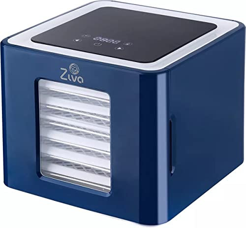 Ziva Zephyr Déshydrateur PT - 6 tiroirs secs - Parfait pour sécher les fruits, la viande, les herbes, les légumes et plus encore ! (Plateaux en plastique)