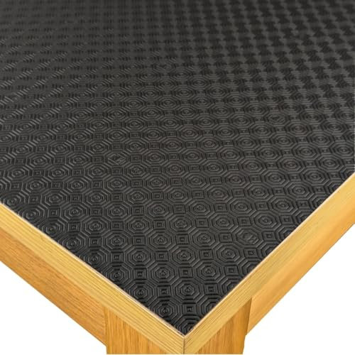 Karina Home Black Table Protector Heat Resistant Wipe Clean 140cm x 90cm Rectangle