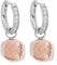 Qudo Firenze deluxe Creolen Edelstahl mit Zirkonias (light peach)