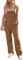 Roskiky Salopette da donna in jeans Loose Fit Denim Bib Baggy Tuta Straight Wide Leg Stretch Jean Pantaloni alla moda, marrone, S