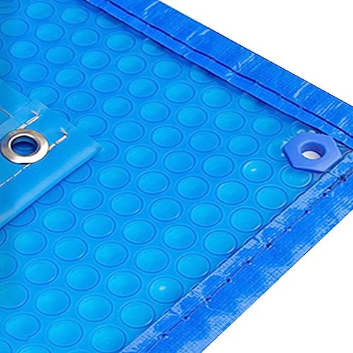 Solar Cover for Swimming Pools Thermal Floating Pool Cover, Dustproof Protector Solar Pools Cover with Grommets/Bubble, for Indoor Outdoor Foldable Easy to Install