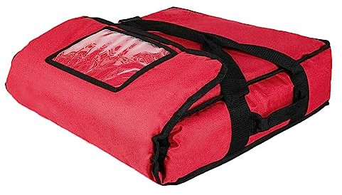 rockible Pizza Develivey Tasche, Pizza Wärmetaschen, Lebensmittel Liefertasche, Pizza Box Delivery Taschen für Den Persönlichen Und Professionellen Gebrauch, Rot 50x50x16cm