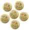 KOBOKO Team Bride, JGA Buttons, JGA Accessoires Frauen, Buttons Anstecker Junggesellinnenabschied Accessoires und Hochzeitsfeier Party Polterabend (Gold, 6 Stücke)