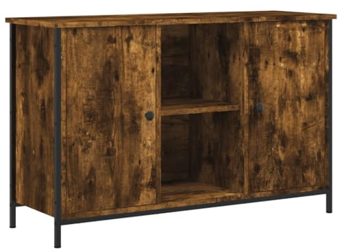 vidaXL Mobile TV Rovere Fumo 100x35x65 cm in Legno Multistrato