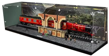 Dustproof Acrylic Clear Display Box Compatible with Lego Hogwarts Train 76405 Display Box,Dustproof Box, Storage Box,Display Box (Only Display Box)