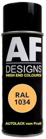RAL1034 Pastel Yellow Spray Can Dull Matt Paint Spray Can DIY Car Paint