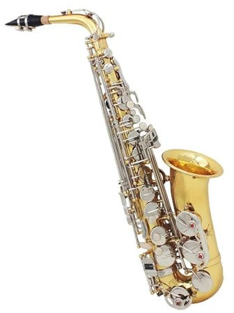 sassofono Ottone Mi Bemolle Mi Bemolle Sassofono Contralto Sax Strumento A Fiato Inciso Lucido Con Custodia Rigida
