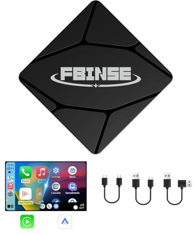 FBINSE Wireless Carplay & Android Auto Adapter - Dongle for Cars With Wired Carplay/Android Auto