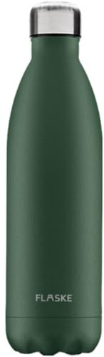 FLASKE Moss - Trinkflasche aus Edelstahl von 1L- Geeignet als Wasserflasche, Thermosflasche und Thermoskanne - BPA-Frei