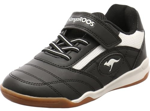 KangaROOS Backyard 2.0 EV Hallenturnschuh, Jet Black/White, 30 EU