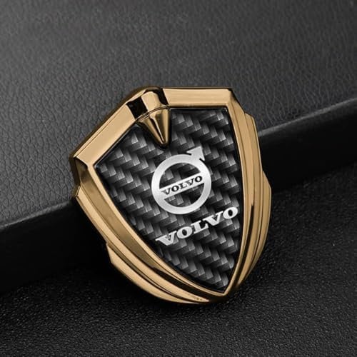 CDETKGER Auto Emblem Aufkleber, für Volvo S40 S60 S80 S90 XC40 XC60 XC90 C30 Kühlergrill Abdeckung Abzeichen Auto Frontstoßstange Heckkoffer Emblem Aufkleber,C