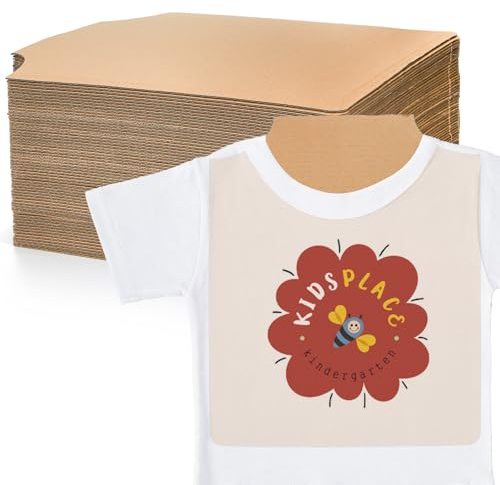 ZAVOOS 50 Pieces Cardboard Shirt Form, 16 x 13 Inch
