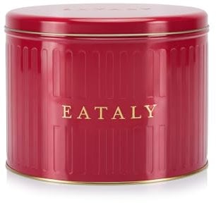 Eataly Klassische Panettone zum Hefen 1 kg aus Blech – Weihnachtssüßigkeit mit Rosinen und kandierter Orange – elegantes Signatur-Blech Eataly