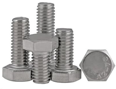 Premium-Schrauben Feingewinde Edelstahl 304 Außensechskant M12 Steigung 1,25 und 1,5 Feinzahnschraube Anti-Rost-Sechskantschraube M12x1,25x90 (10 Stück)(M12x1.25x100 (10pcs))