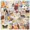 50 Stück Aufkleber wasserfeste Vintage Vinyl Stickers Sticker für Stamm Wasserflaschen Scrapbooking Laptops Handyhüllen Teenager-Mädchen Times Love