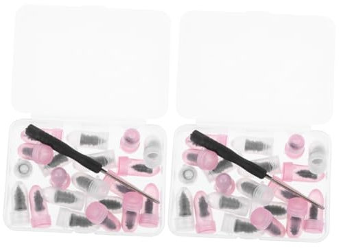 JECOMPRIS 2 Sätze Reifendichtmittel Reifenstopfen Autoreifen-Steckersatz Werkzeug bike tire repair kit Reifenreparaturset Reifenreparaturschraube Nagel Gumminägel für Reifen Metall Black