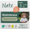 Naty BioEmbrace Baby Windeln Größe 5 (11–25 kg) | 100% pflanzenbasierte Materialien auf der Haut | Atmungsaktive Weichheit, dermatologisch getestet, exzellente Saugkraft | 132 Stück