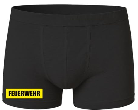 deinshirt Boxershorts Herren Unterhose Männer Unterwäsche Feuerwehr