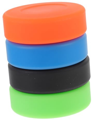 Gogogmee Eishockeypuck fürs Training aus PVC, 4 Stück für Verein und Platz | Mattes Design, Geringe Reibung und Hohe Dichte, Geeignet für Wettkampf und Übung Eisflächen